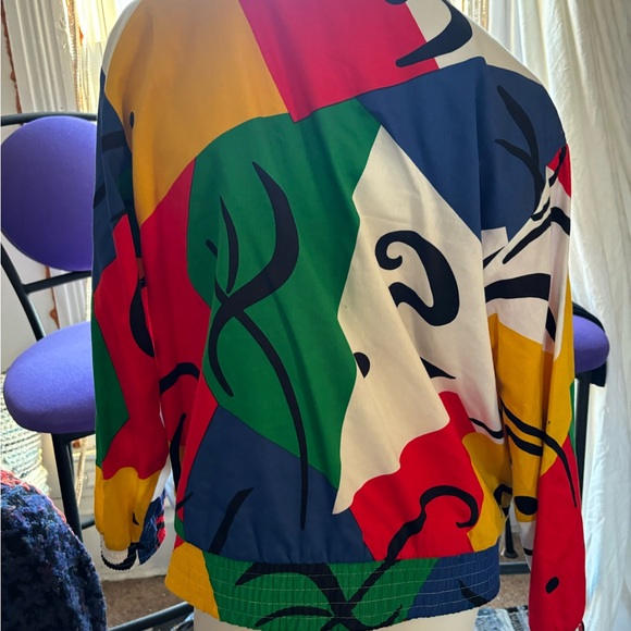80s abstract light weight jacket - Picture 4 of 5